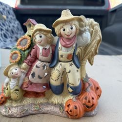 Scarecrow Tealight Candle Holder