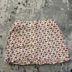Floral Mini Skirt