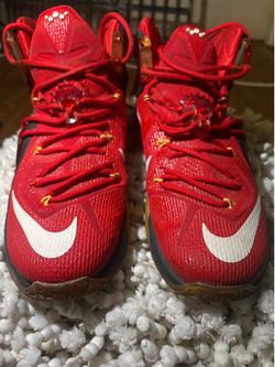 Red Nike LeBron 12s