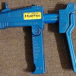 Vintage 1980's Flex-I-Tip Blue Toy Gun Hawk Ray Line LS-215 - Made In Taiwan - Rare - Original - 80's Toys - Great Condition! Stickers Are Intact!