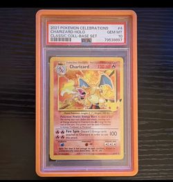 Charizard Holo 4/102 Celebrations Classic Collection 2021 English PSA 10