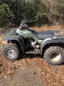 Hunting Four Wheeler with rifle rack
