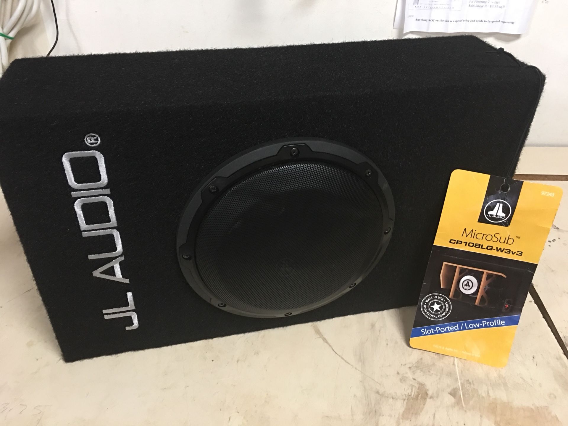 JL Audio 8” Microsub CP108-W3v3-4