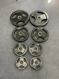 Weight Plates 5,10,25,35,45 Lbs Rubber 