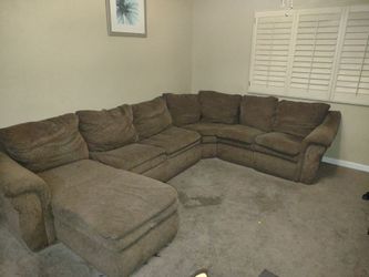Couch La-Z-Boy brown cloth
