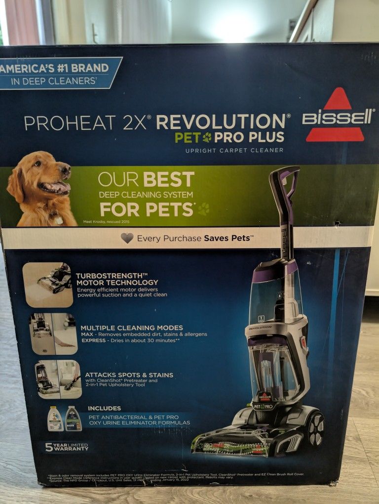 Brand New In Box Bissell Pro Pet 2x Carpet Cleaner