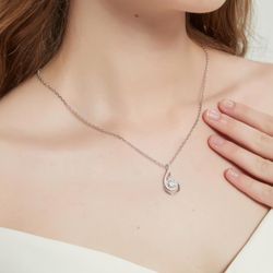 Genuine Moissanite Sterling Silver