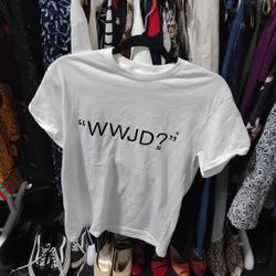 WWJD? Basic White Unisex Tee