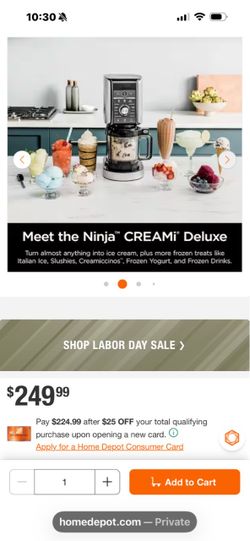 Ninja CREAMi Deluxe Ice Cream Maker