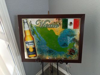 CORONA EXTRA MEXICO BAR MIRROR 21H X 27W