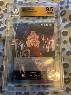 Beckett Gem Mint 9.5 Monkey.D.Luffy L