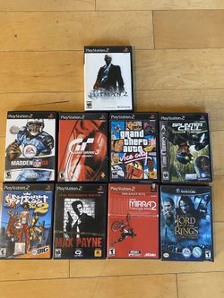PS2 Video Games (9 different popular titles)