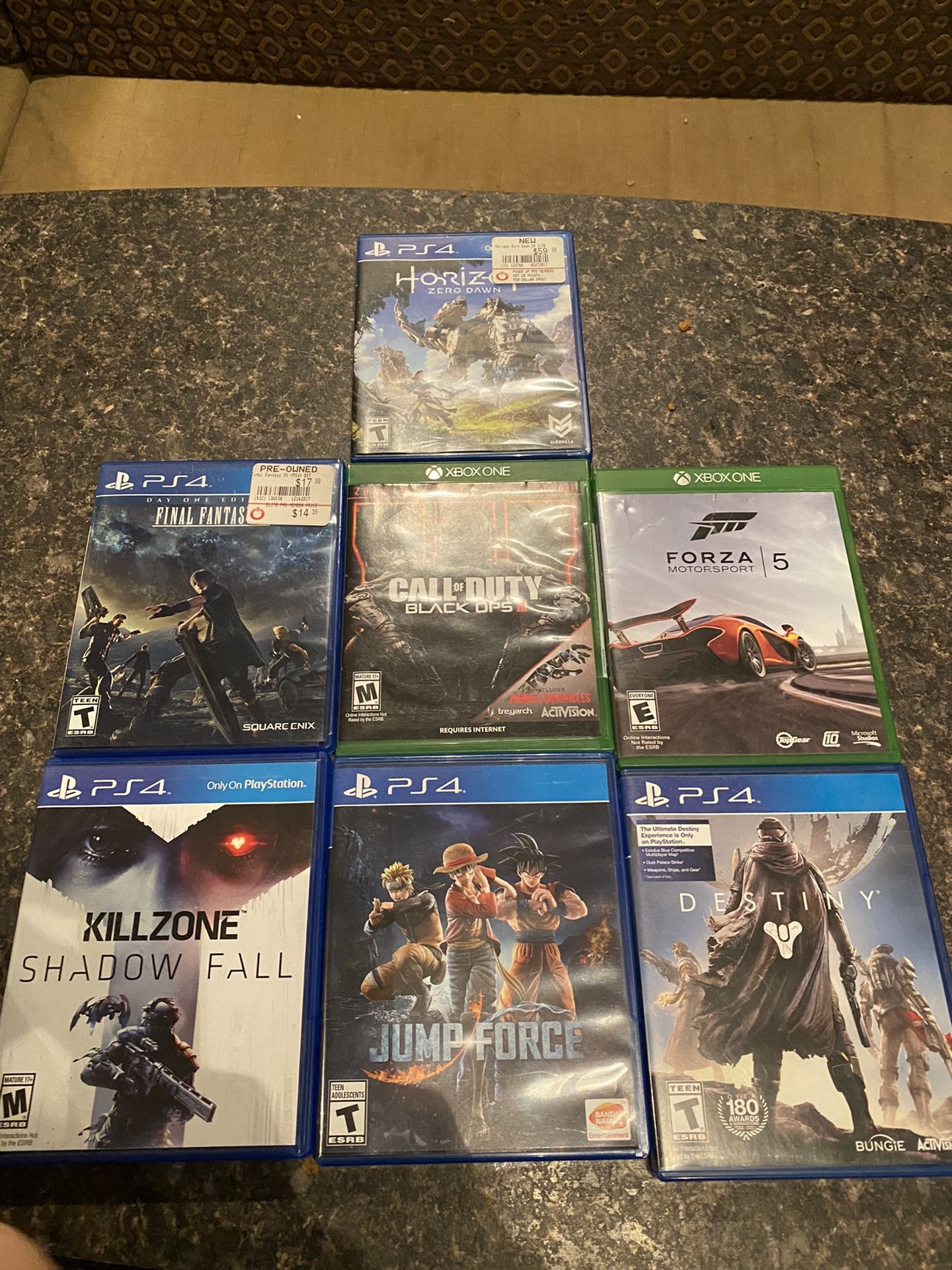 PS4 And Xbox one Games 