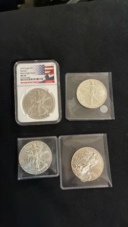 American Silver Eagle Coin Lot of 4