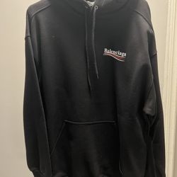 NWT Balenciaga Campaign Hoodie Black Size Medium