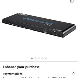 Brand New blackbird 4k pro 1x8 spliiter hdmi 2.0/hdcp2.2 with edid