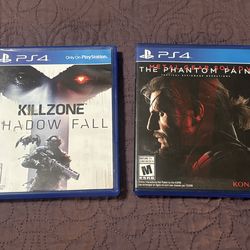PS4 - killzone & Metal Gear