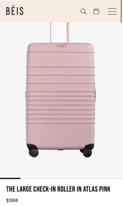 BEIS - The Large Check-In Roller  in Atlas Pink