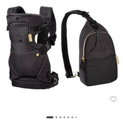 Infantino Flip 4-In-1 Convertible Carrier & Crossbody Diaper Bag Set. 