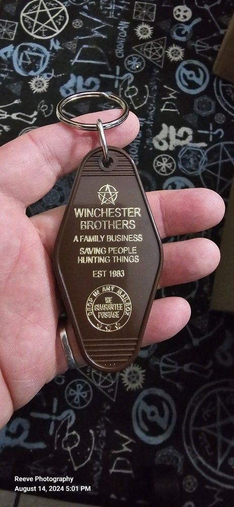 Supernatural Motel Keyring