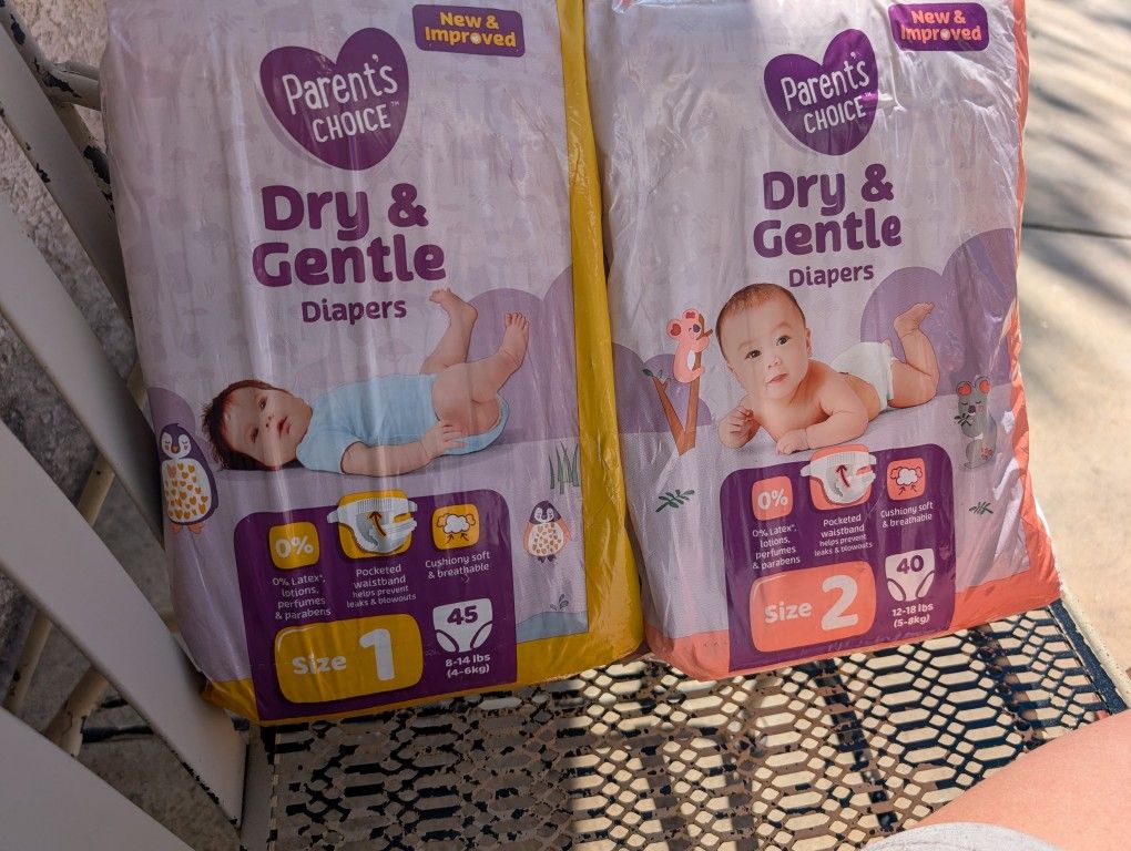 Diapers Size 1&2 Both For 6$