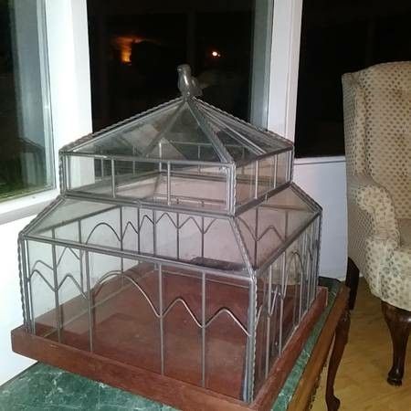 EXTRA LARGE METAL & GLASS WARDIAN CASE PLANT TERRARIUM
