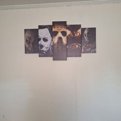 Set of 5 horror movie pictures