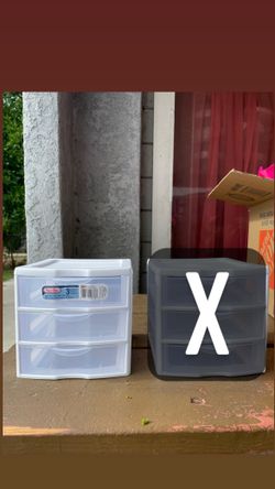 Small Clear 3 Drawer