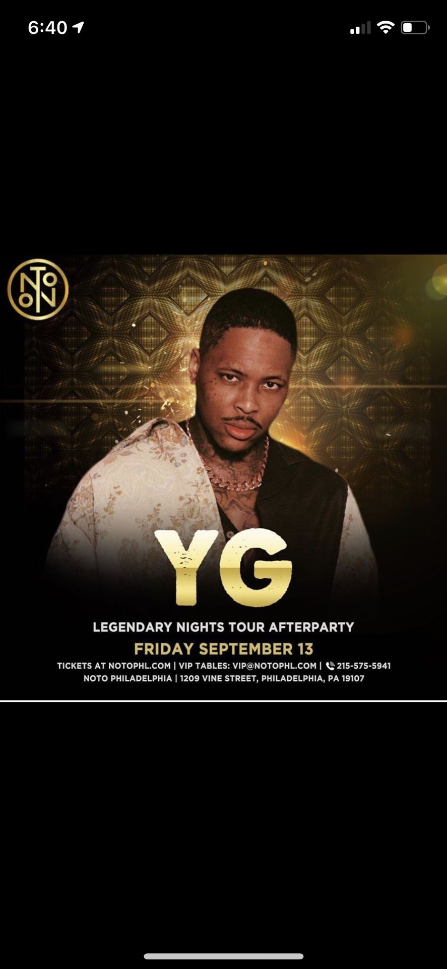 YG Live Legendary Nights After Party