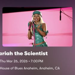 Mariah The Scientist Anaheim Tickets 