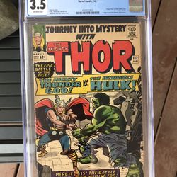 Journey Into Mystery #112 (1965) CGC 3.5 — Origin Of Loki; Thor vs. Hulk Cover