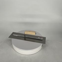 KRAFT TOOL CO. 16" x 4-1/2" Carbon Steel Cement Trowel with Camel Back Wood Handle