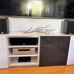 Speaker System + Receiver And Subwoofer