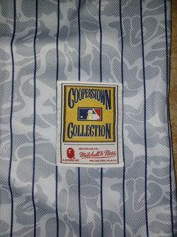 Bape Mitchell & Ness NY Yankees Jersey Shirt Mens XL Cooperstown Collection  