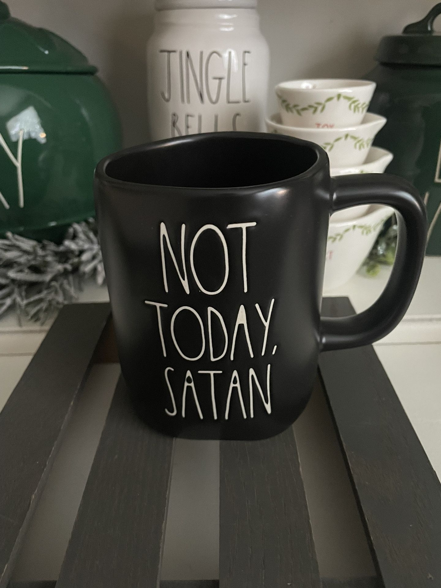 Rae Dunn Not Today Satan Mug