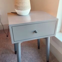 Gray Bedside Table