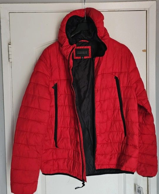 Men's Perry Ellis Jacket Xl Red