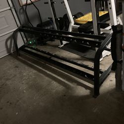 Nautilus dumbbell rack