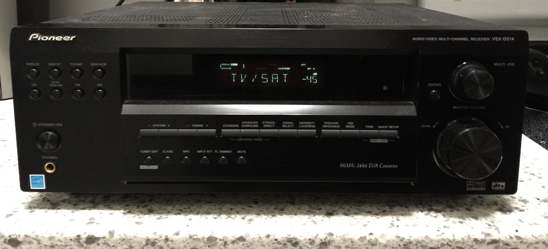 Pioneer VSX-D514 Multi-Channel 5.1 Receiver