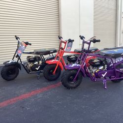 99 CC Gas Powered Mini Bike 4 Stroke 3HP, Trail Bike Up to 28Mph, Weight Support Up to 185 LBS (each)