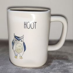 Rae Dunn Artisan Collection Owl "HOOT" Mug