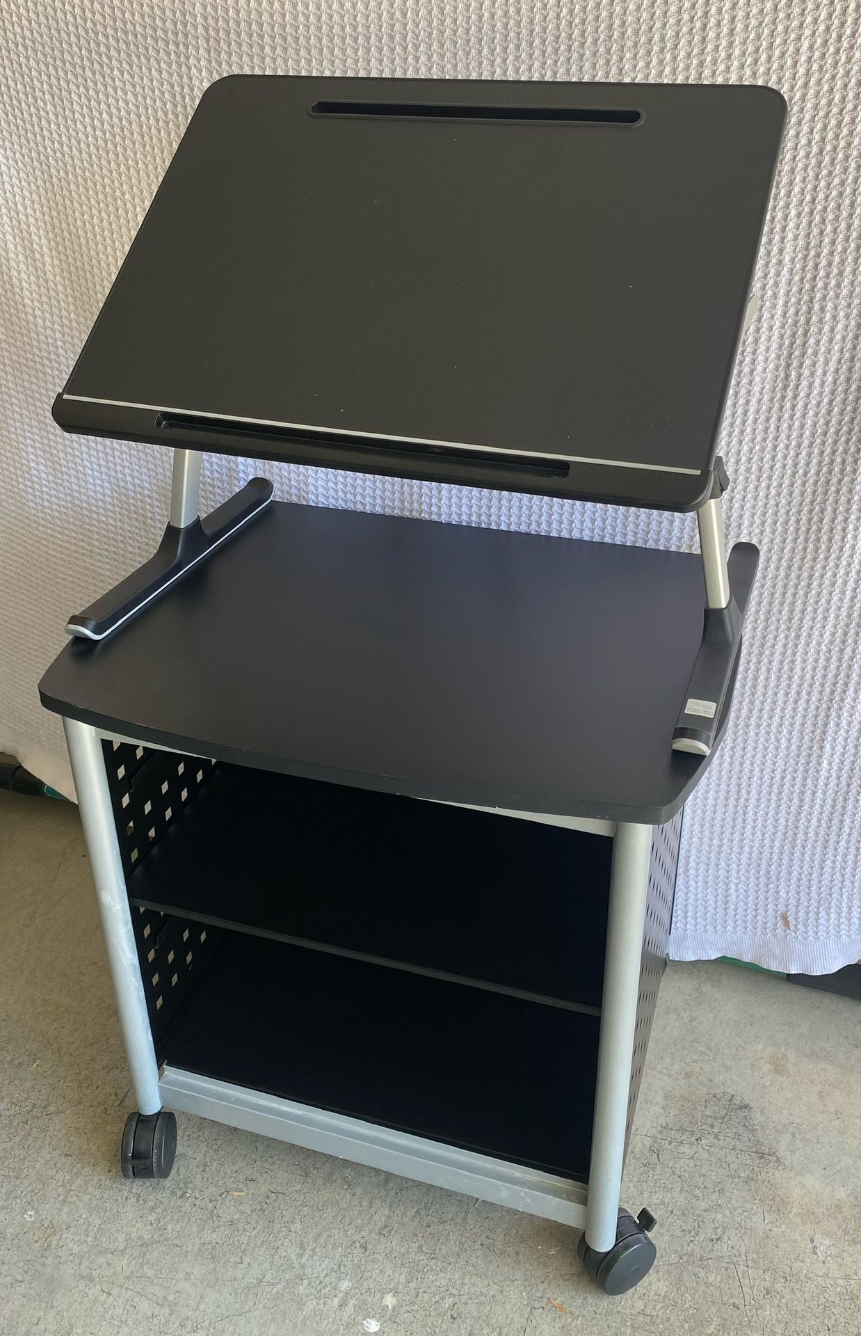 Rolling Nightstand Furniture Stand TV Printer Computer Laptop Desk