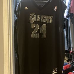 Lakers Kobe Bryan All Black Jersey