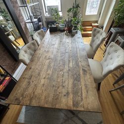 Restoration Hardware Solid Oak/Pine Dining Table