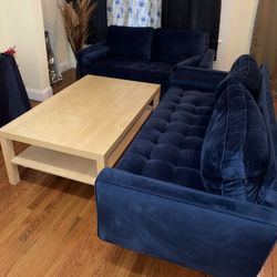 Sofa Set & Coffee Table For Sale 