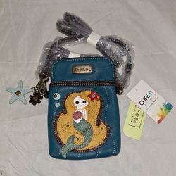 CHALA Mermaid Small Crossbody Purse Vegan Faux Leather - Brand New with Tags