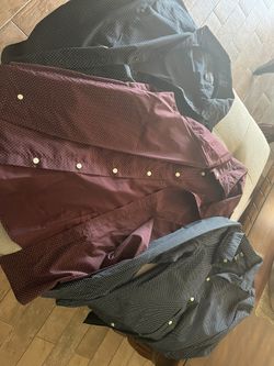 H & M Mens Down Button Shirts Long Sleeves Size M $ 30