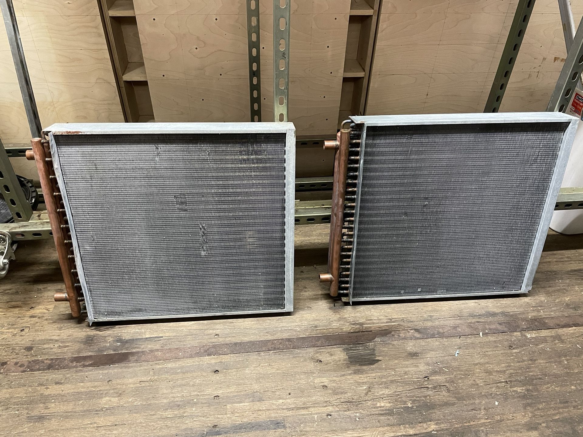 Two 24"x24" heat exchanger radiators