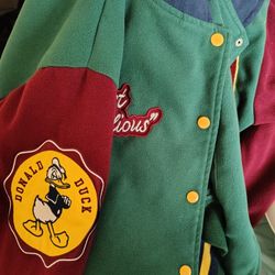 Large Donald Duck Letterman Jacket 