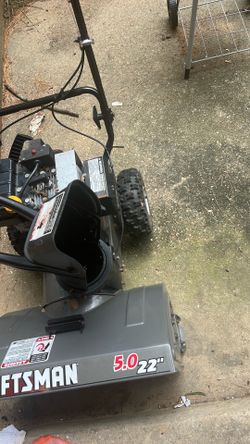 Craftsman snow blower 22”